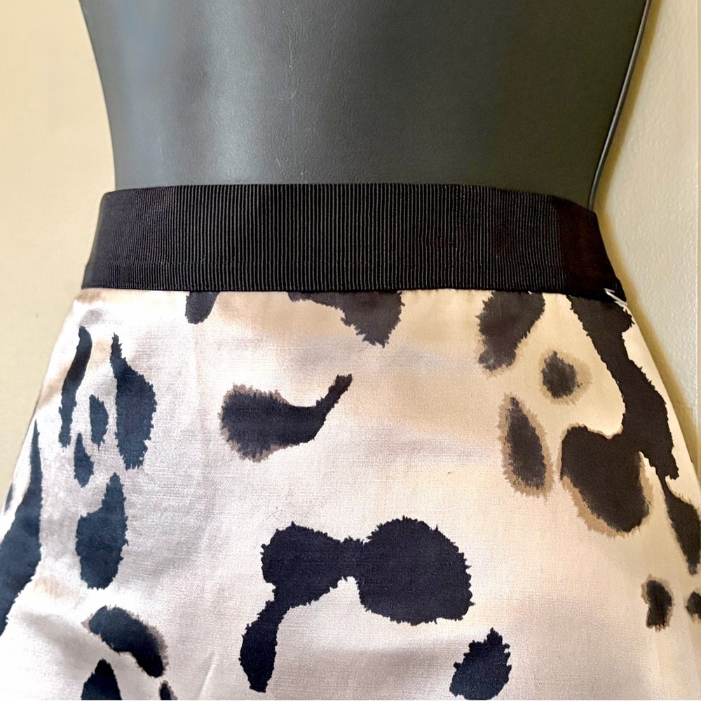 Ann Taylor Cotton & Silk Leopard Print Pencil Skirt, SZ‎ 0 NWT MSRP $98 - Picture 3 of 7